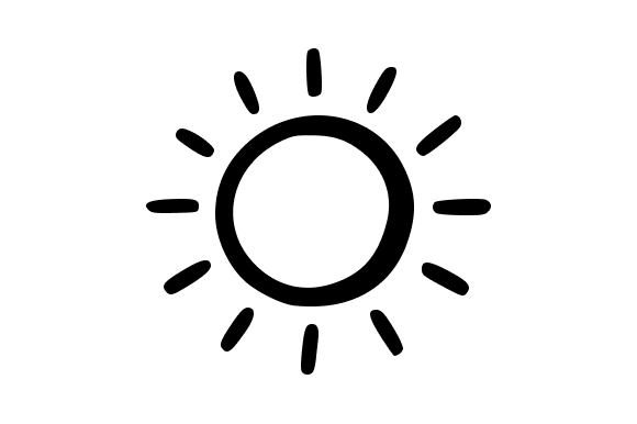 Bright Yellow Sun Summer Day Graphics for Website and Editorial Use