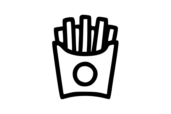 French Fries Simple Line Art Review