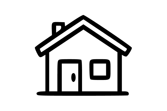 Minimalist House Outline Graphics for Digital Selling