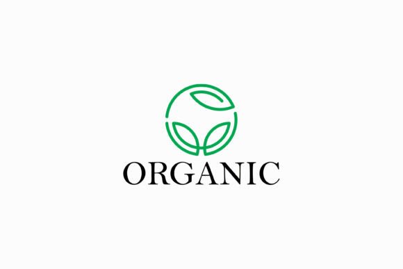 Organic Nature Logo Green Leaf Foliage for Logos and Graphics