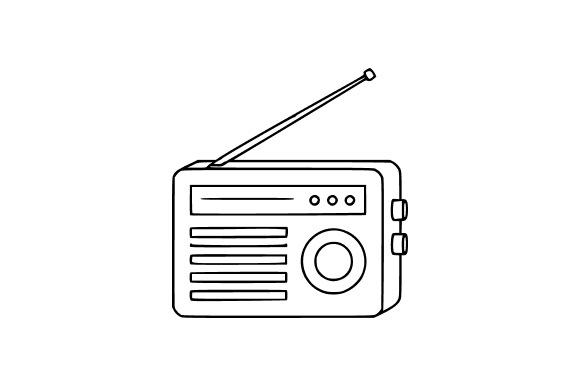 Radio Receiver Clip Art for Graphics and Illustrations