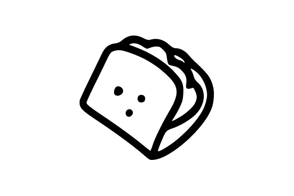 Sandwich Simple Line Art Icon for Branding and Design