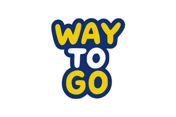 Way to Go Motivational Badge - A Versatile Graphic Design Asset